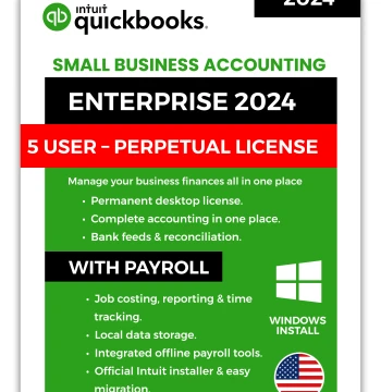 QuickBooks Enterprise 2024 - 5 Users - Windows